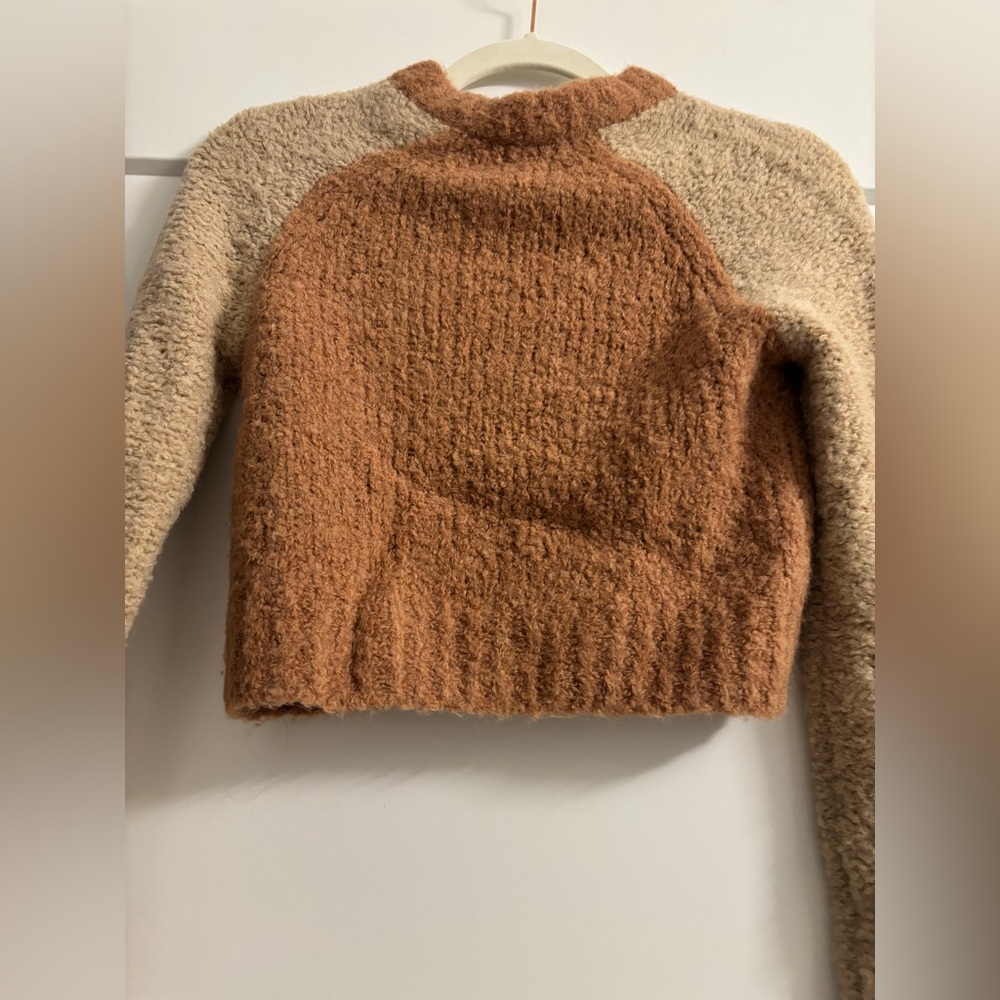 Wilfred Sweater in Tan and Brown - Picture 3 of 6